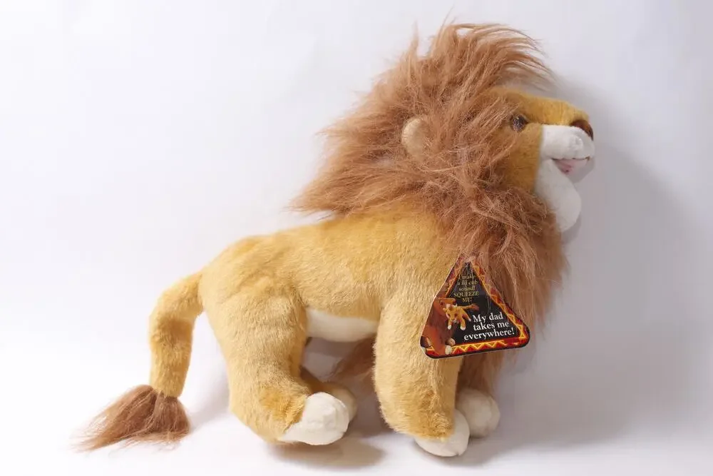 1990s Disney Mattel Mufasa Large Plush The Lion King Collectible ~260702-WH 1125